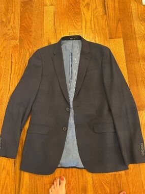 Egara Navy Blue Men's Slim Fit Suite Size 34/30